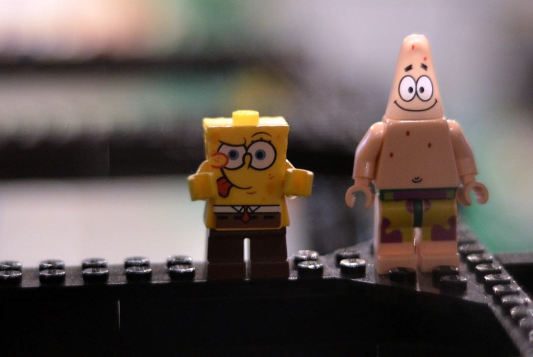 Spongebob and Patrick in LEGO Form Spongebob and Patrick in LEGO Form